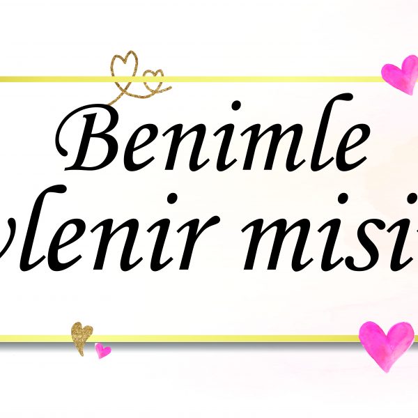 evlilik teklifi afişi